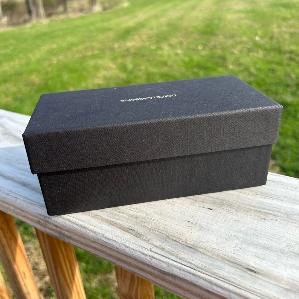 DOLCE GABBANA  Empty Sun Glasses‎ Gift Box Black  box 2.75